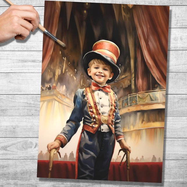 Seda Papel de Decoupage do Little Ringmaster 3 (Criador carregado)