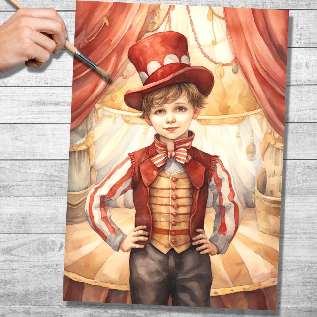 Seda Papel de Decoupage do Little Ringmaster 5 (Criador carregado)