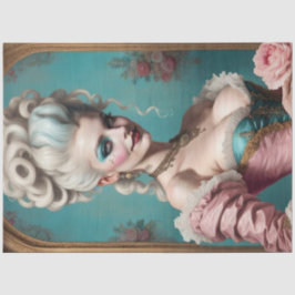 Seda Papel de Decoupage do Modern Punk Marie Antoinette