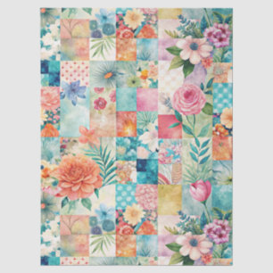 Seda Papel de Decoupage Floral Primavera Pastel Remenda