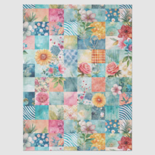 Seda Papel de Decoupage Floral Primavera Pastel Remenda