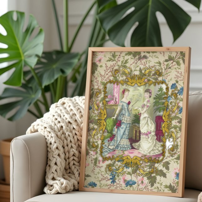 Seda Papel de Decoupage Floral Vitoriano Francês Moda T (Criador carregado)