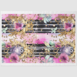 Seda Papel de Decoupage Gótico Shabby Glam M