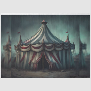 Seda Papel de Decoupage Moody de Circus assustador