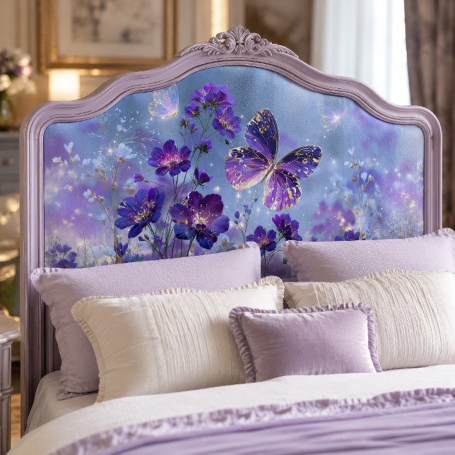 Seda Papel de Decoupage Prado Borboleta Roxa Dourada (Criador carregado)
