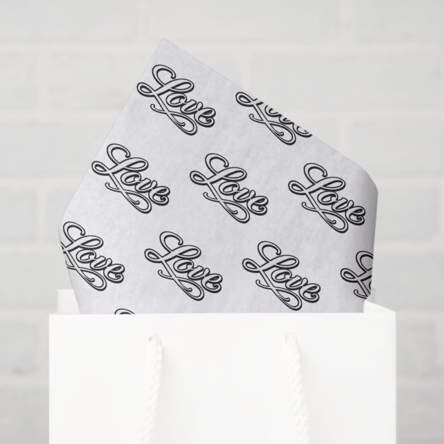 Seda Papel de Decoupage Tecido de Amor Elegante (Sacola de presentes)