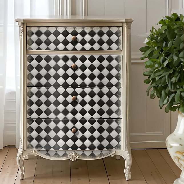 Seda Papel de Decoupage Xadrez Harlequim Texturizado Al (Criador carregado)