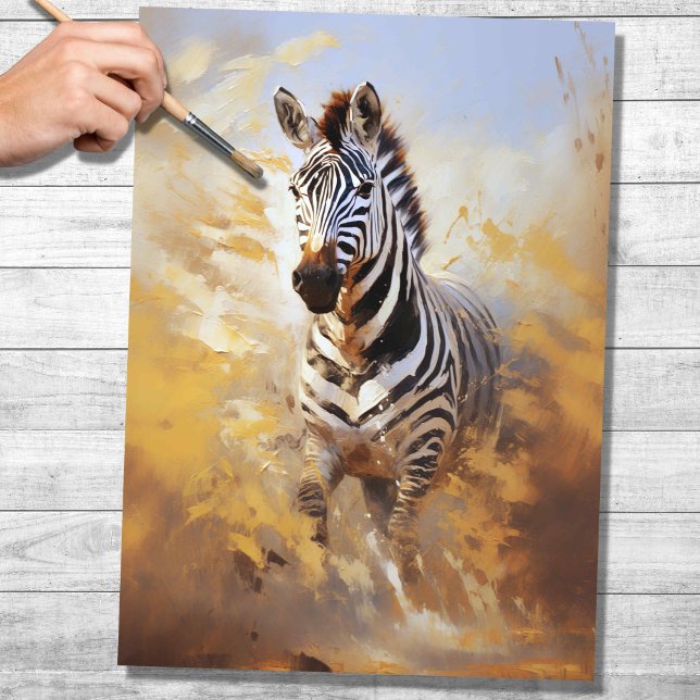 Seda Papel de Decoupage Zebra 3 (Criador carregado)