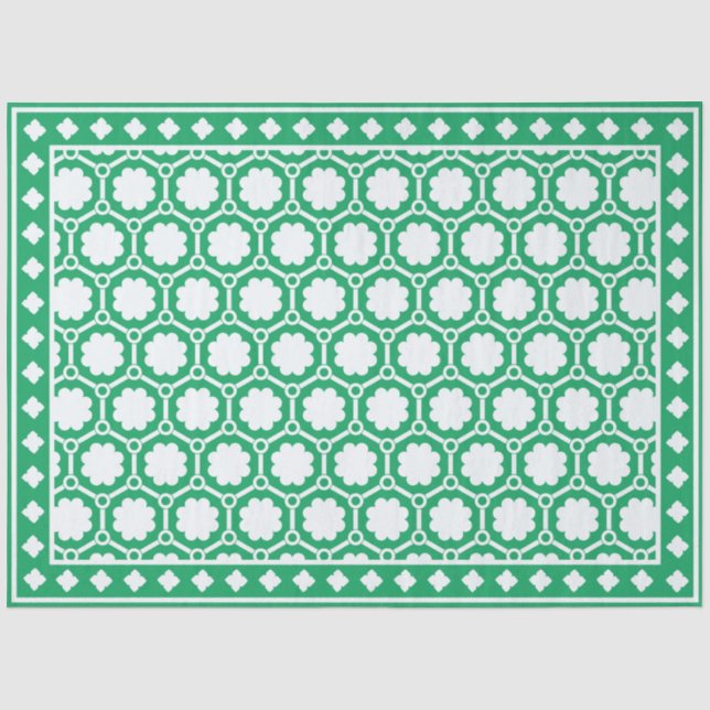 Seda Papel de Decoupagem de Osso com Relevo Moderno Ver (Frente )