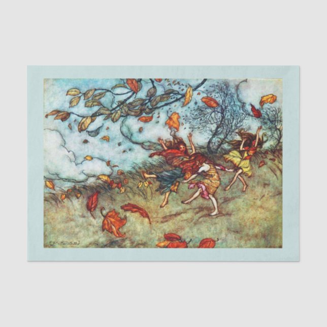 Seda Papel de dissociação 10"x15" - Arthur Rackham 5 (Frente )
