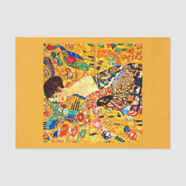 Seda Papel de dissociação 10"x15" - Gustav Klimt 2 (Frente )