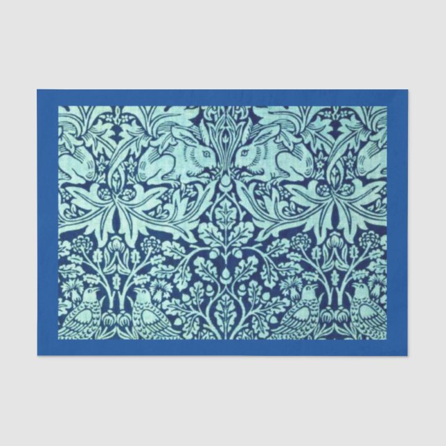 Seda Papel de dissociação 10"x15" - William Morris 14 (Frente )
