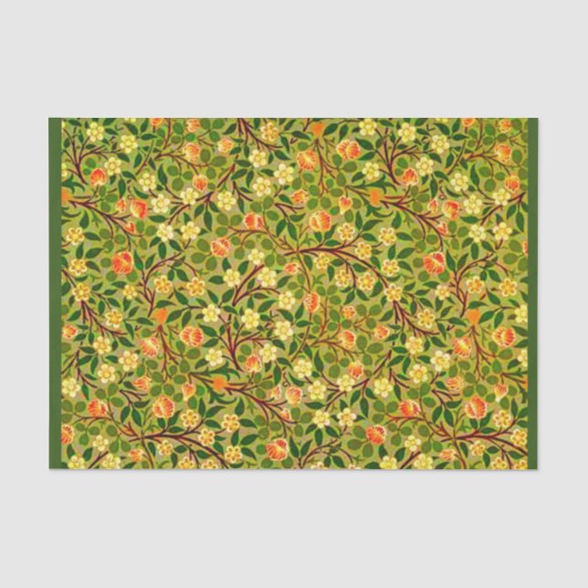 Seda Papel de dissociação 10"x15" - William Morris 4 (Frente )