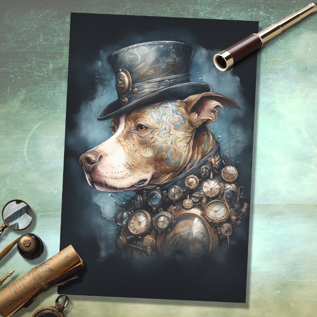 Seda Papel de dissociação Bull-1-Pit-Bull Steampunk (Criador carregado)