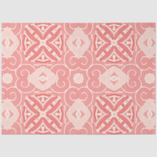 Seda Papel de dissociação da arte a cores rosa e creme