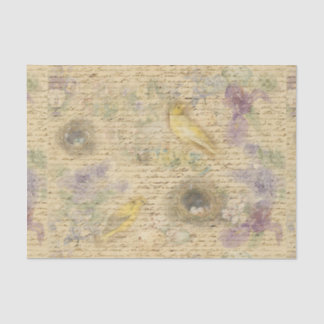 Seda Papel de dissociação das aves Páscoas amarelas