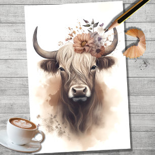 Seda Papel de dissociação das cores de água da Vaca do