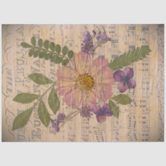 Seda Papel de dissociação de folhas e flores