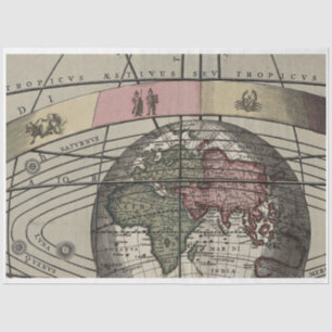 Seda Papel de dissociação do mapa do planeta Terra