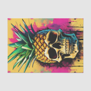Seda Papel de dissociação do néon do abacaxi tropical