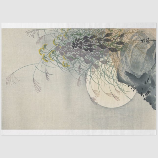 Seda Papel de dissociação do Ohara Koson asiático japon (Frente )