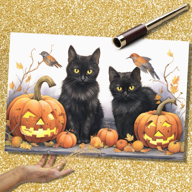 Seda Papel de dissociação dos gatos do Halloween 4 (Criador carregado)