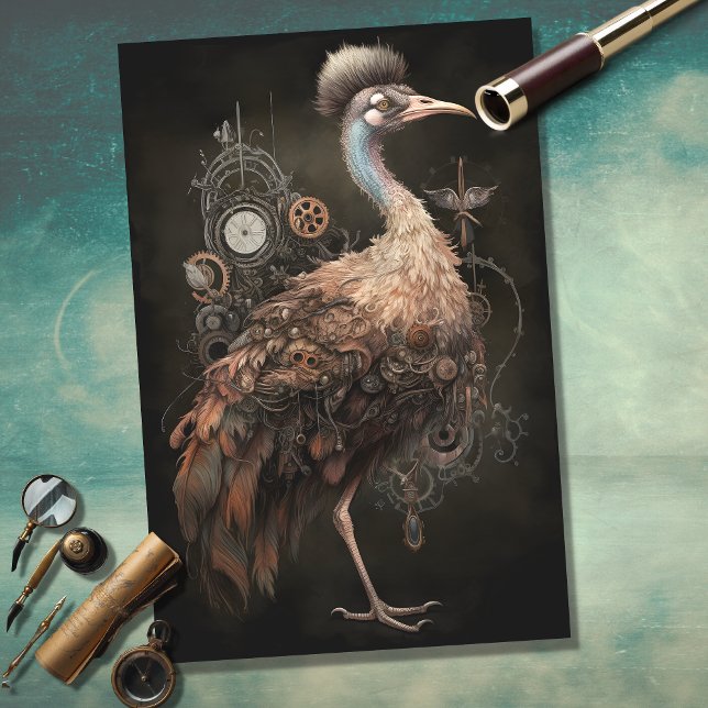 Seda Papel de dissociação Ostrich Steampunk 1 (Criador carregado)
