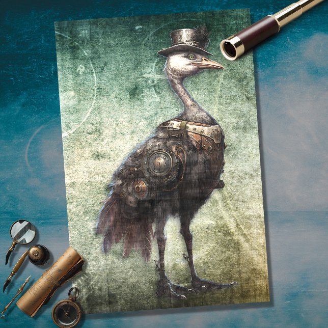 Seda Papel de dissociação Ostrich Steampunk 3 (Criador carregado)