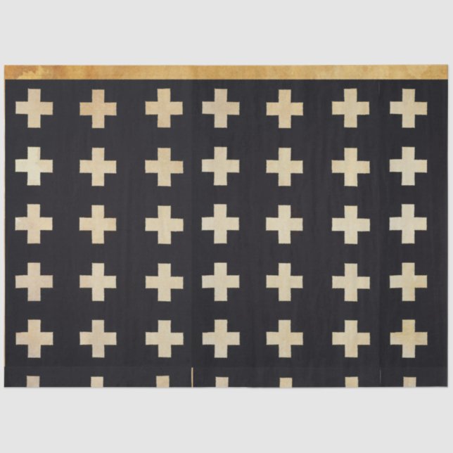 Seda Papel de dissociação padrão preto-e-branco (Frente )