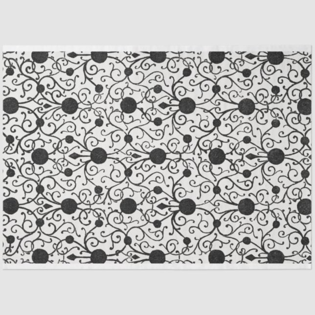Seda Papel de dissociação preto-e-branco (Frente )