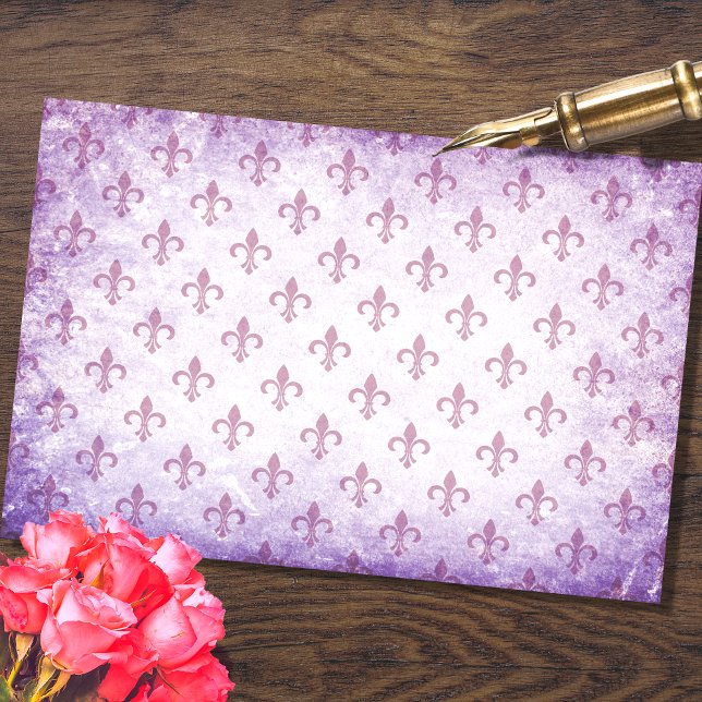 Seda Papel de dissociação Roxo Fleur De Lis (Criador carregado)