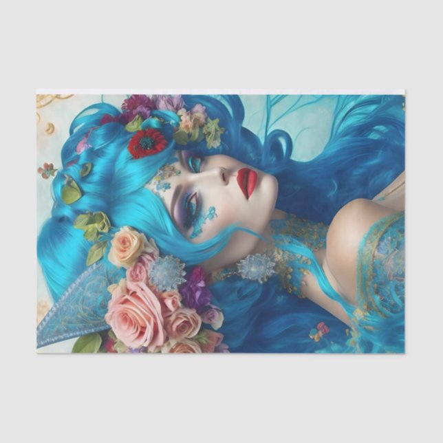 Seda Papel de dissociação vitoriano vibrante a negrito (Frente )