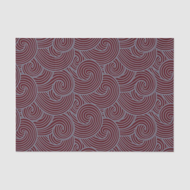 Seda Papel de edição VERMELHO e CINZA (Frente )