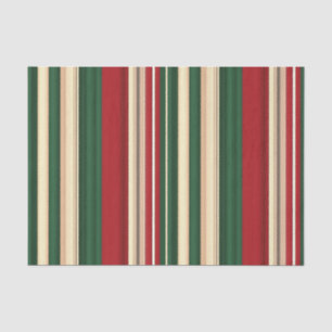 Seda PAPEL DE EMBALAGEM DE 24 TECIDOS-Stripes-Natal