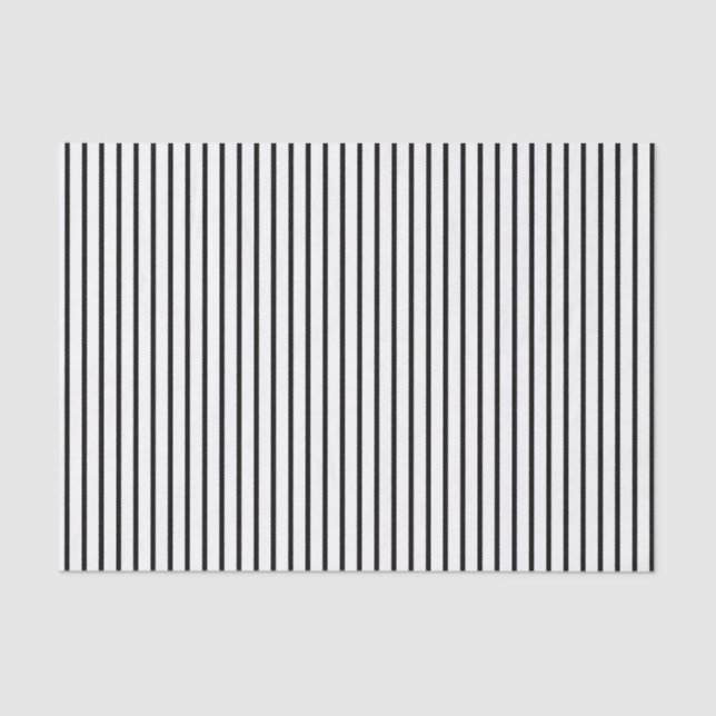 Seda PAPEL DE EMBALAGEM DE 8 TECIDOS E Stripes Brancas  (Frente )