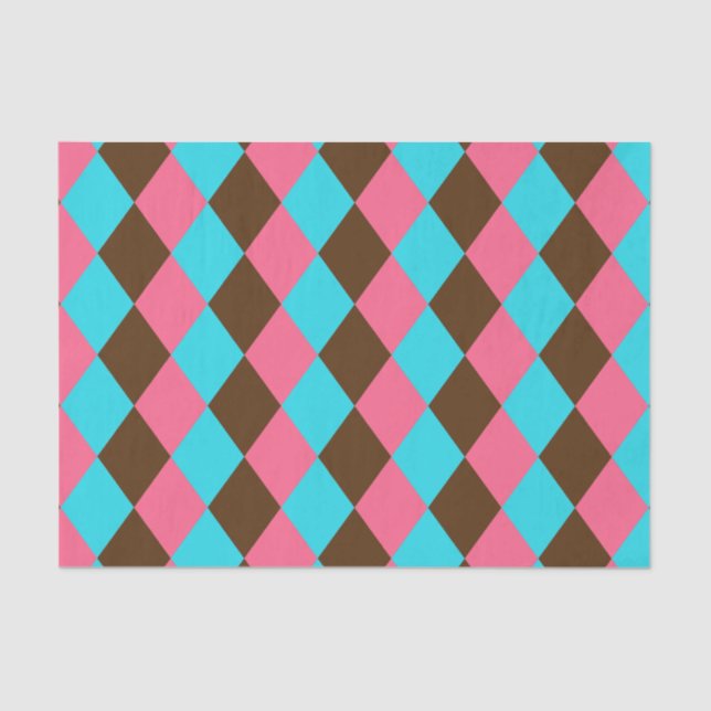Seda PAPEL DE EMBALAGEM DE Pastéis de Chocolate Harlequ (Frente )