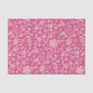 Seda PAPEL DE EMBALAGEM DE TECIDOS MOLES-Flores dispers