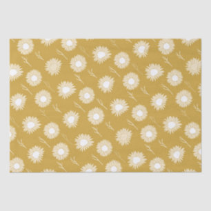 Seda Papel de embrulho de flor de cabeça de girassol