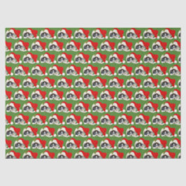 Seda Papel de embrulho de Natal com variedade de cachor