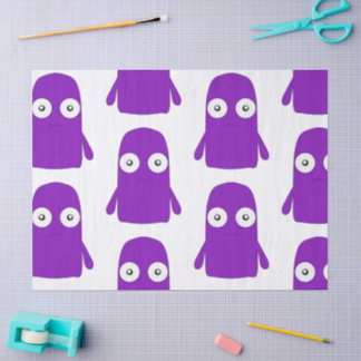 Seda Papel de embrulho fosco Snoomies, 76 cm x 1,8 m
