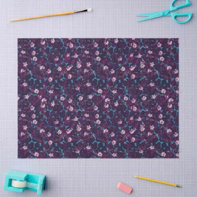 Seda Papel de embrulho jardim de rosas com glacê exuber (Arte )
