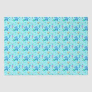 Seda Papel de embrulho para carrinhos Baby Blue