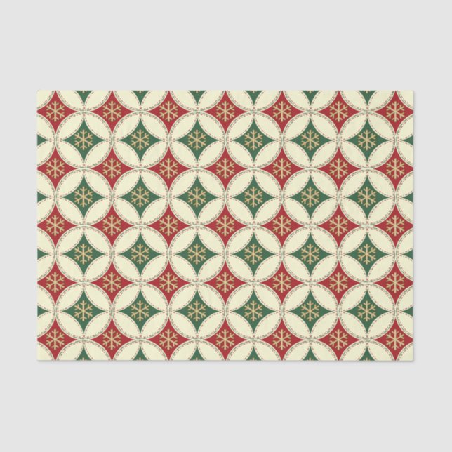 Seda PAPEL DE ENVOLVIMENTO EM Floco de neve-Círculos-3- (Frente )