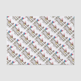 Seda Papel de Festa de aniversário com padrão Boer Goat