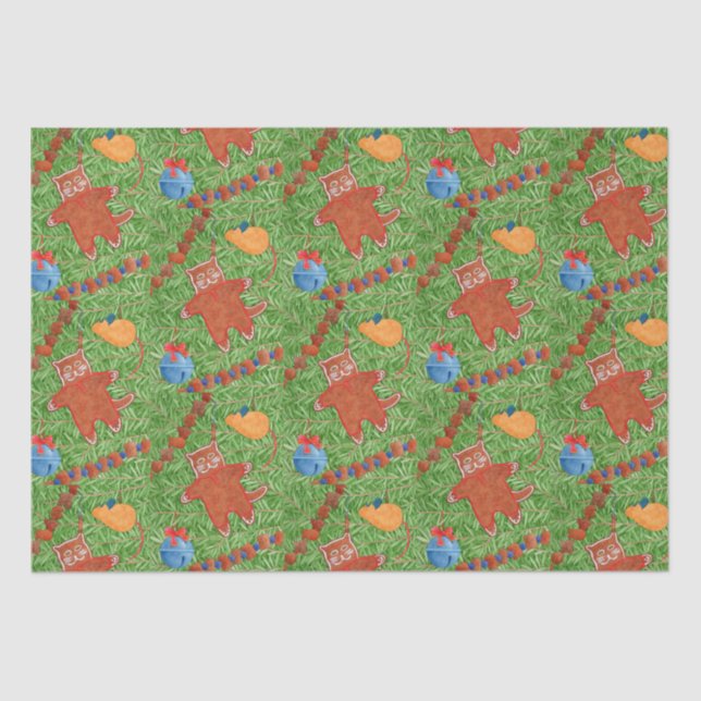 Seda Papel de GATINHO GINGERBREAD (Frente )