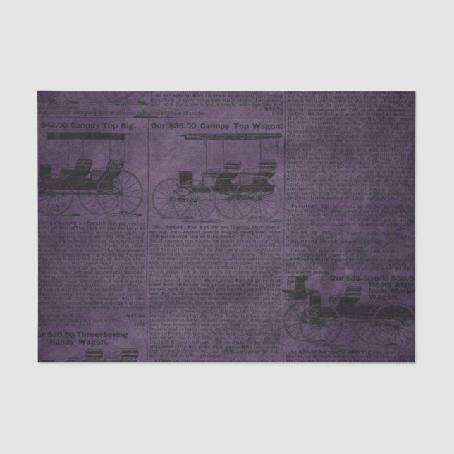 Seda Papel de Imagem em Vintage com Grunge Roxo (Frente )