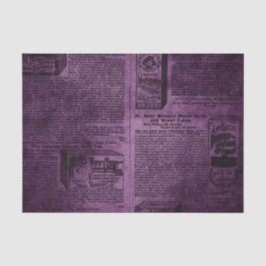 Seda Papel de jornal vintage roxo desgastado Grunge
