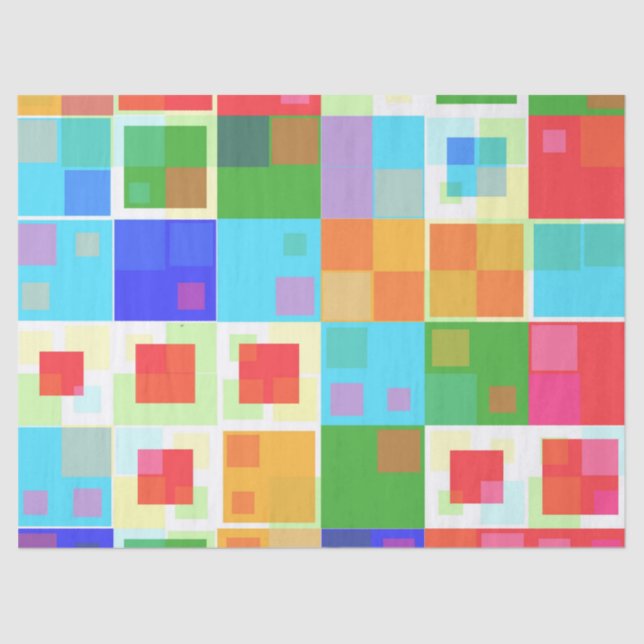 Seda Papel de lenço abstrato (Frente )