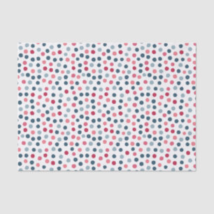 Seda Papel de lenço azul e cor-de-rosa para bolinhas