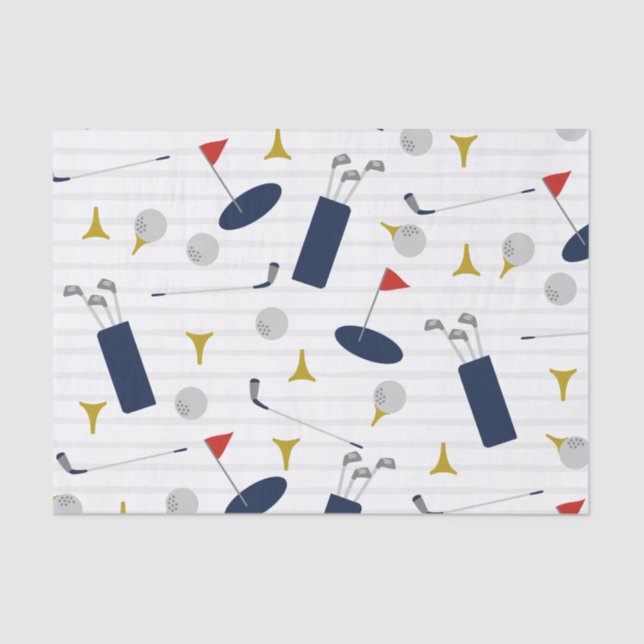 Seda Papel de lenço de Golfe (Frente )